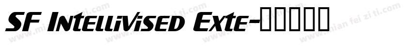 SF Intellivised Exte字体转换
